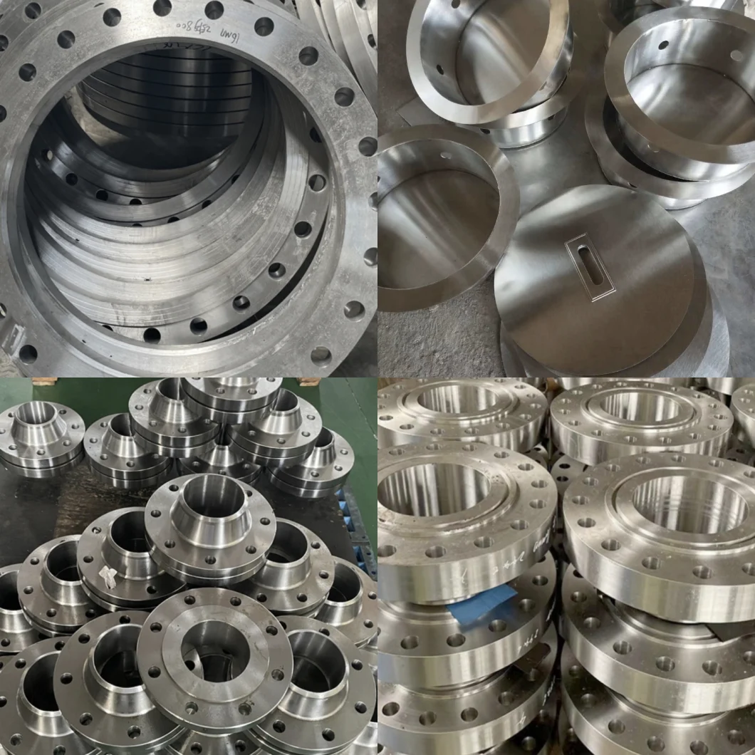 DN 32 125 150 Flat Ss 304 Inch Reducing Raised Face Stainless Steel Fittings Long Weld Neck Flange Pipe Flange